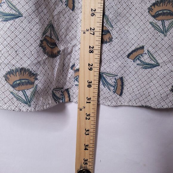 Patagonia Shirt Mens Large Floral Go To Sienna Clay Button Down Organic Cotton - Picture 6 of 11